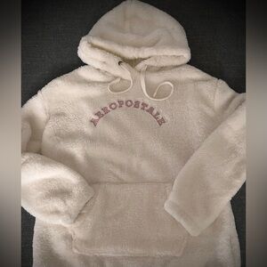 Aeropostale Off-White Fleece Pullover